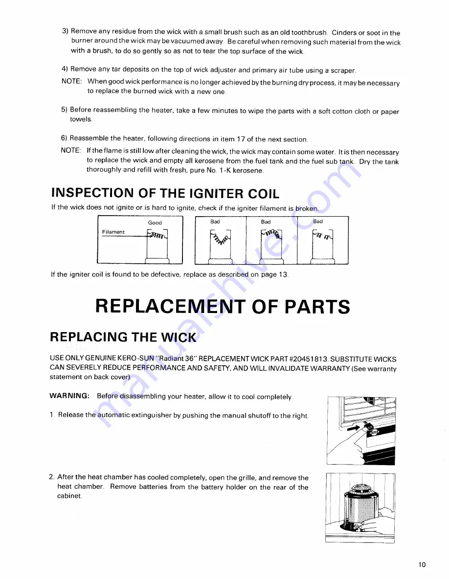 Toyotomi Radiant 36 User Manual Download Page 11