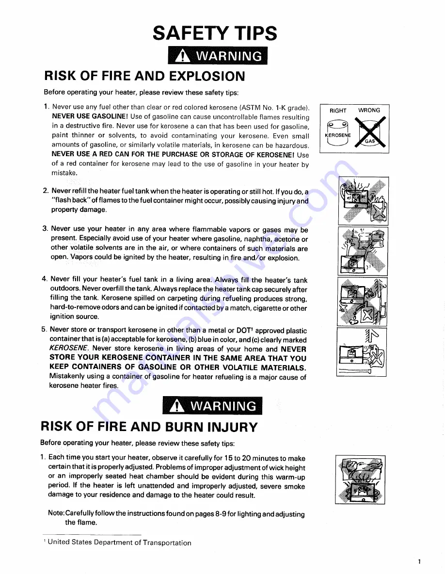 Toyotomi Radiant 40 Type A User Manual Download Page 3