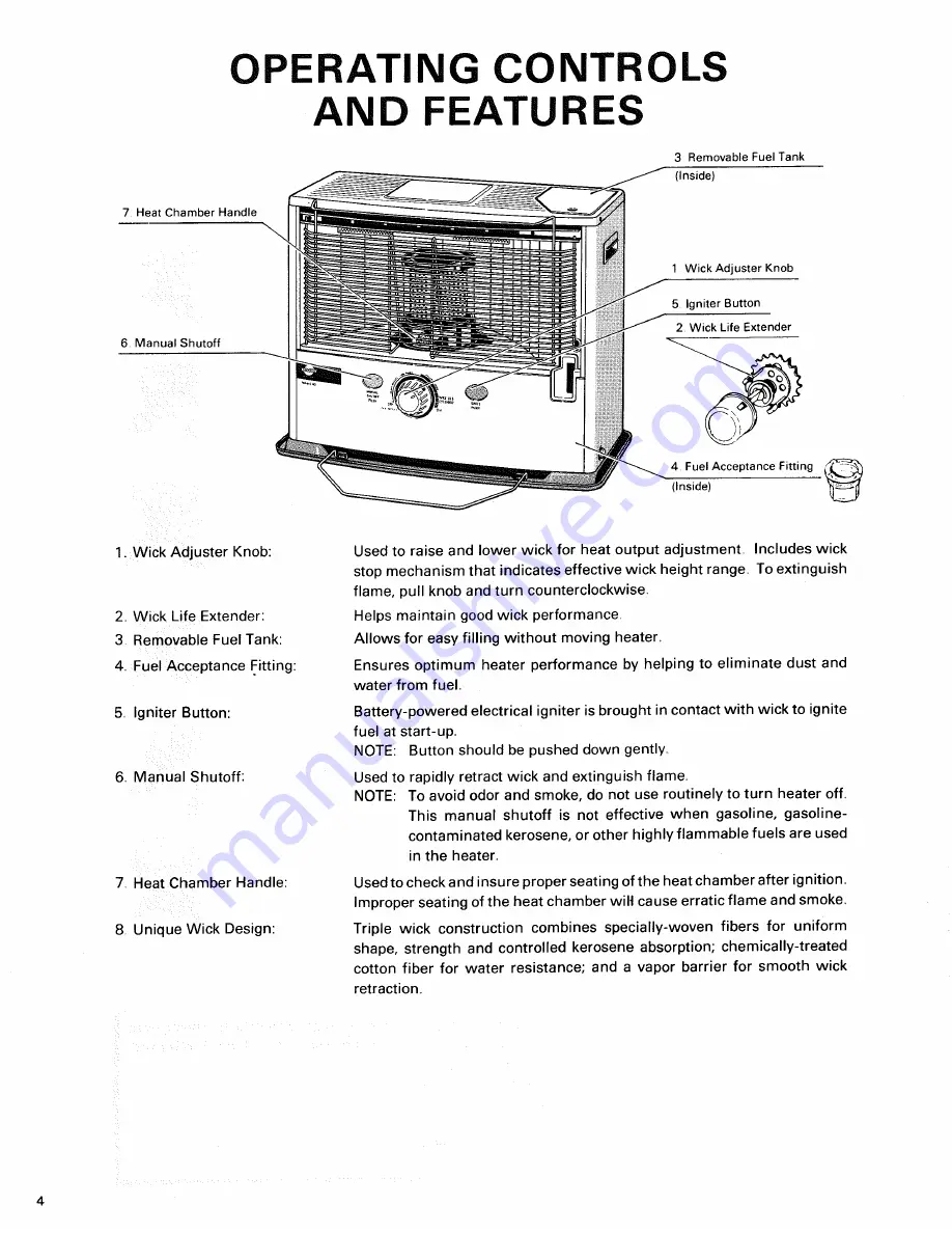 Toyotomi Radiant 40 Type A Скачать руководство пользователя страница 6