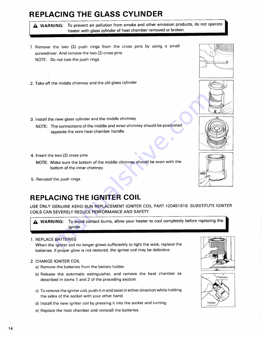 Toyotomi Radiant 40 Type A User Manual Download Page 16