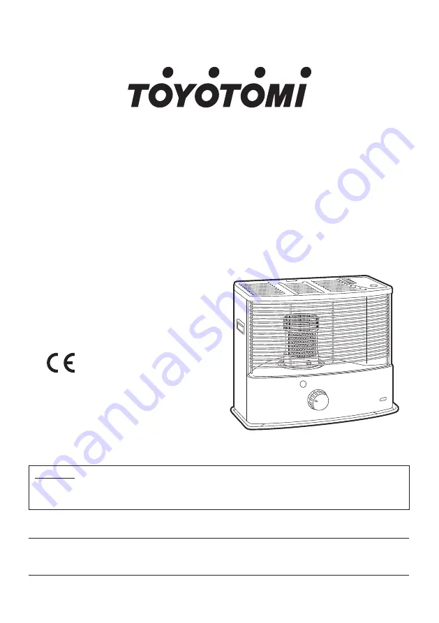 Toyotomi RS-W30 Скачать руководство пользователя страница 1