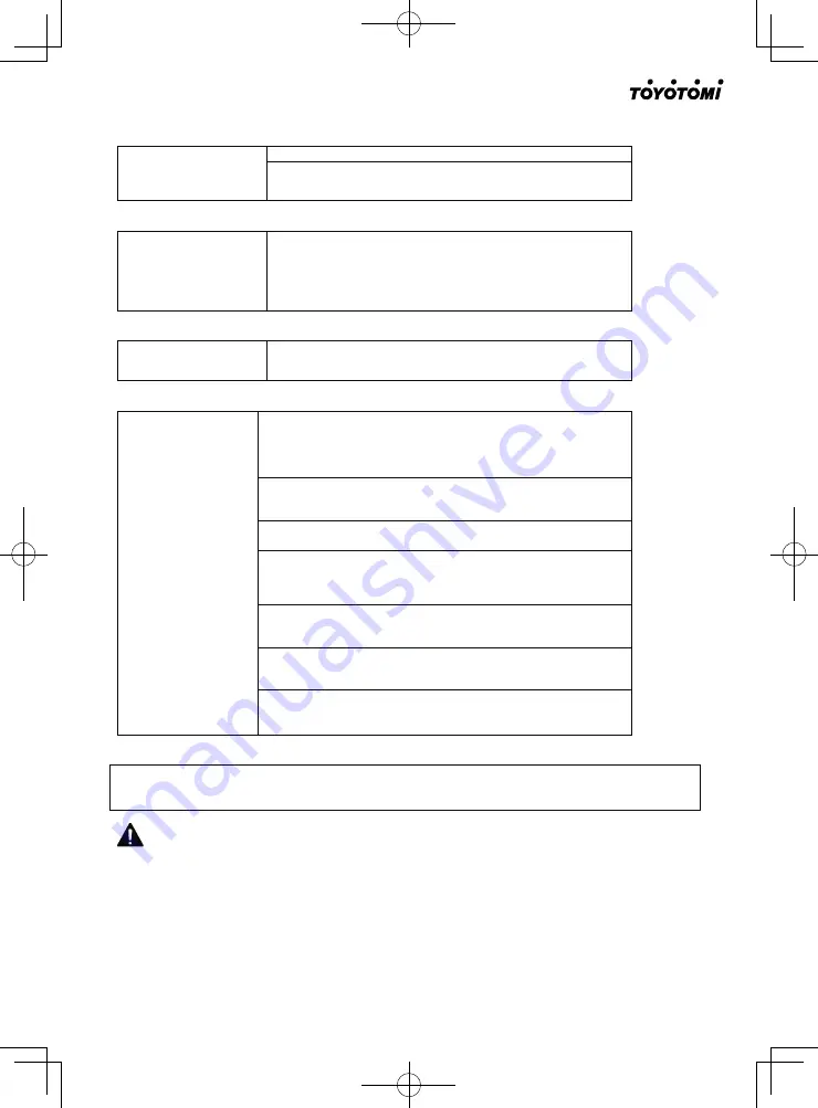 Toyotomi STG-909R32 User Manual Download Page 43