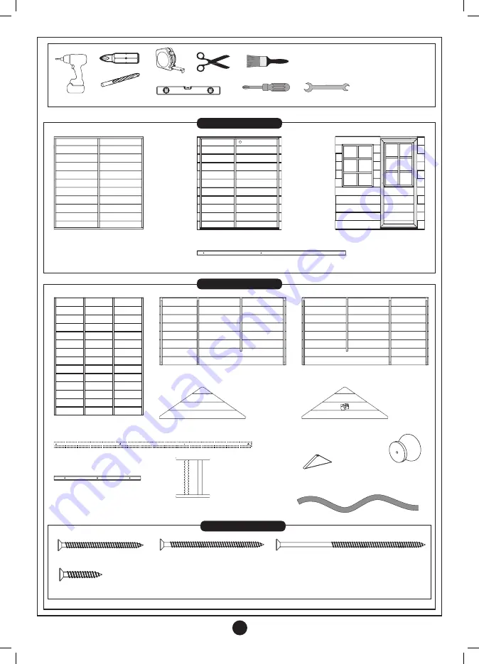 TP active fun Deluxe Meadow Cottage Wooden Playhouse with Kitchen Instructions For Assembly, Maintenance And Safe Use Download Page 6