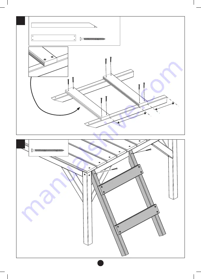 TP active fun Sunnyside Wooden Tower Playhouse TP307 Instructions For Assembly, Maintenance And Safe Use Download Page 11