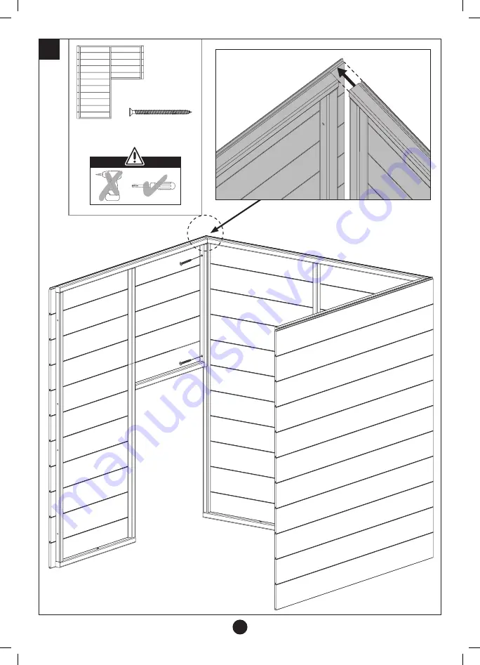 TP active fun Sunnyside Wooden Tower Playhouse TP307 Instructions For Assembly, Maintenance And Safe Use Download Page 13