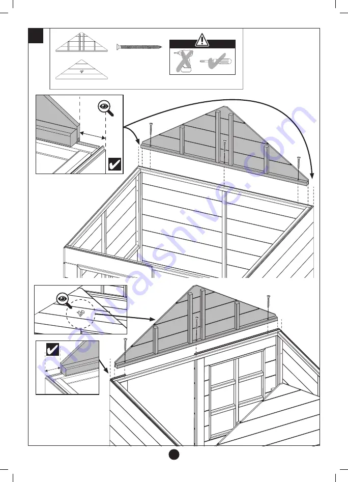 TP active fun Sunnyside Wooden Tower Playhouse TP307 Instructions For Assembly, Maintenance And Safe Use Download Page 15