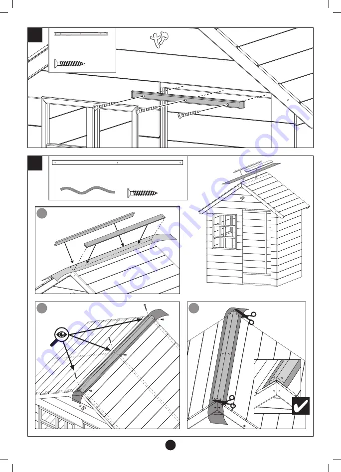 TP active fun Sunnyside Wooden Tower Playhouse TP307 Instructions For Assembly, Maintenance And Safe Use Download Page 18