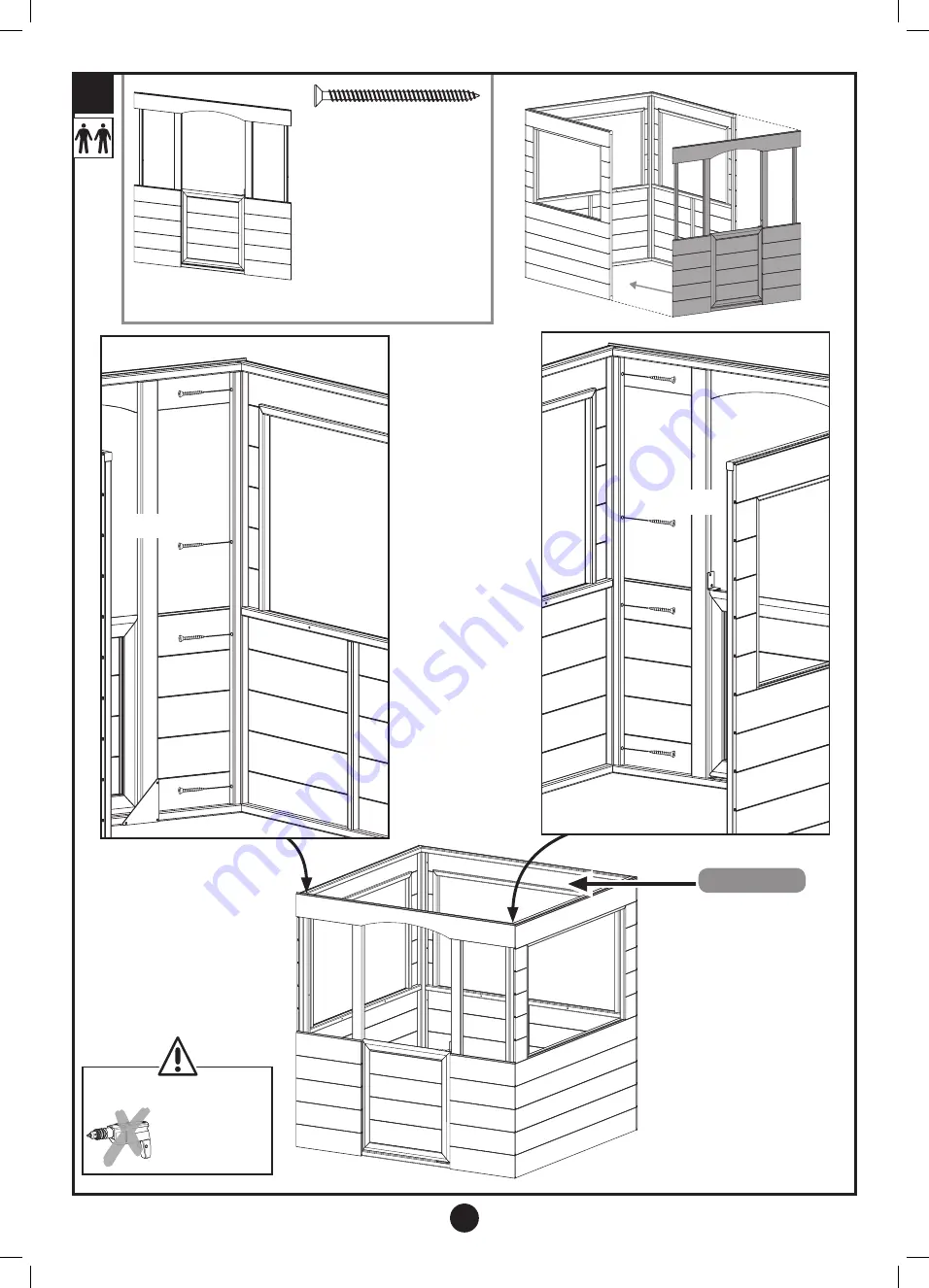 TP active fun TP Pavilion Playhouse FSC Instructions For Assembly Maintenance And Use Download Page 8