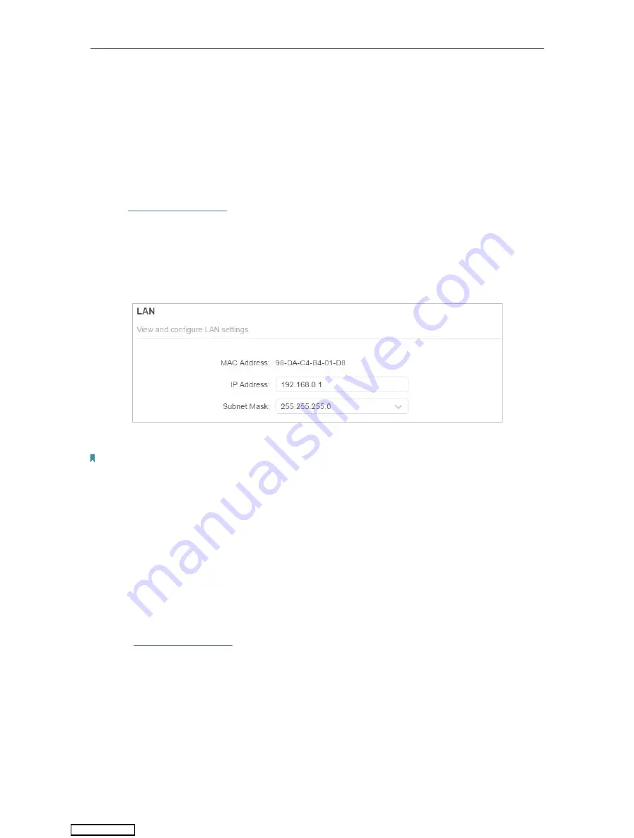 TP-Link Archer AX1500 User Manual Download Page 63