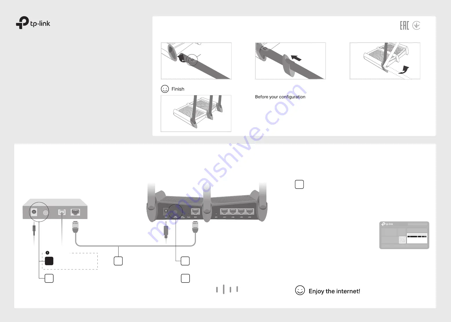 TP-Link Archer C58HP Quick Installation Manual Download Page 1