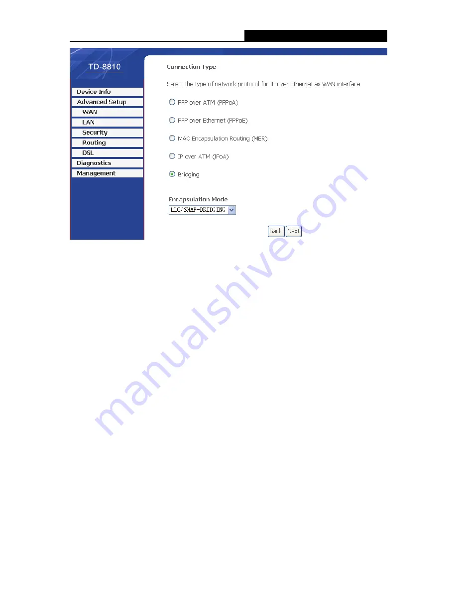 TP-Link External ADSL ROUTER TD-8810B User Manual Download Page 16