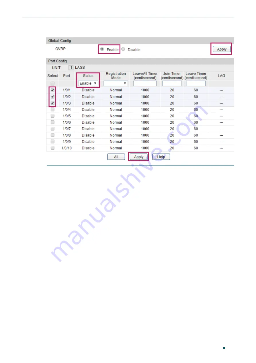 TP-Link T2500G-10MPS User Manual Download Page 287