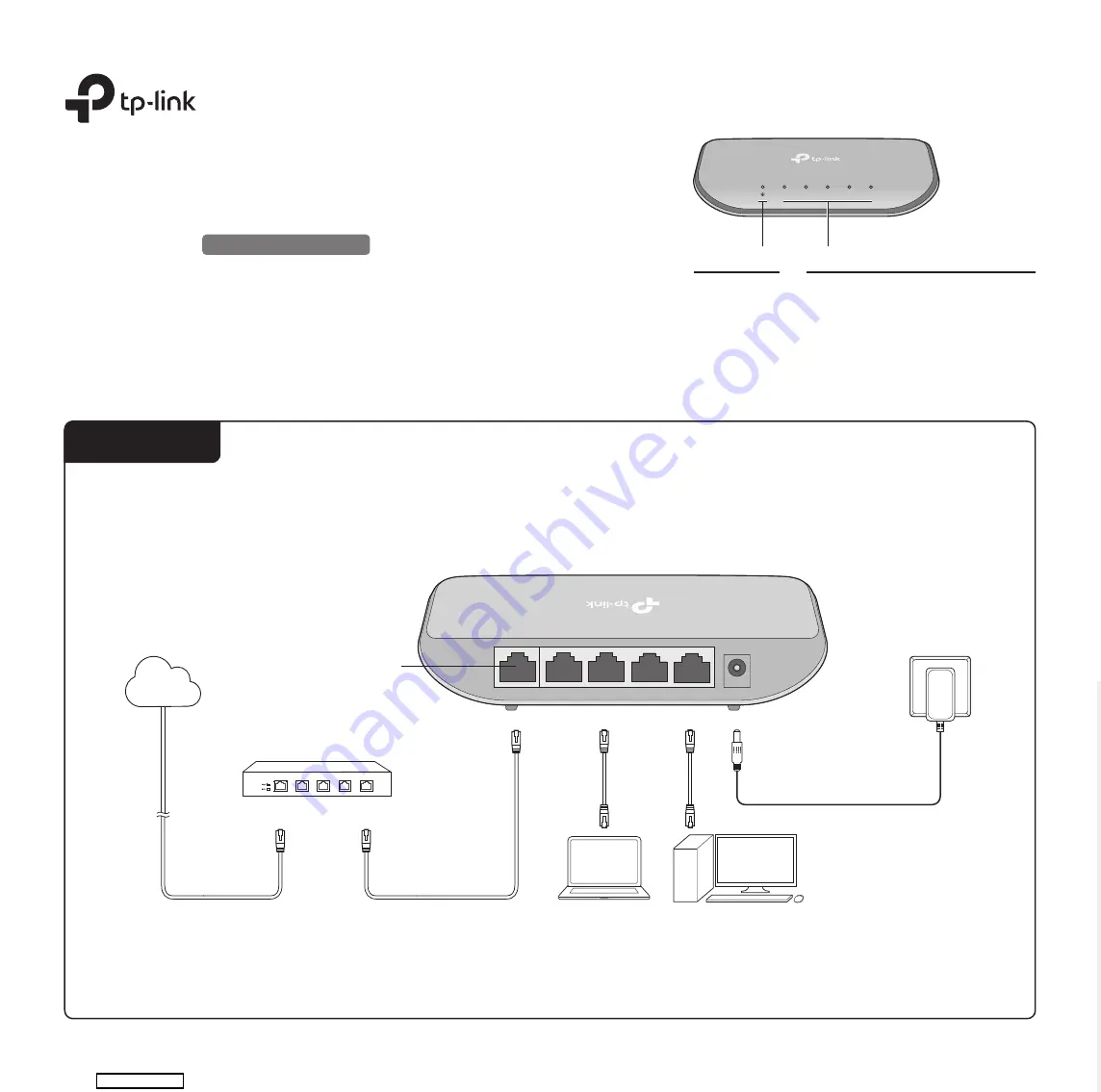 TP-Link TL-SG1005D Скачать руководство пользователя страница 1