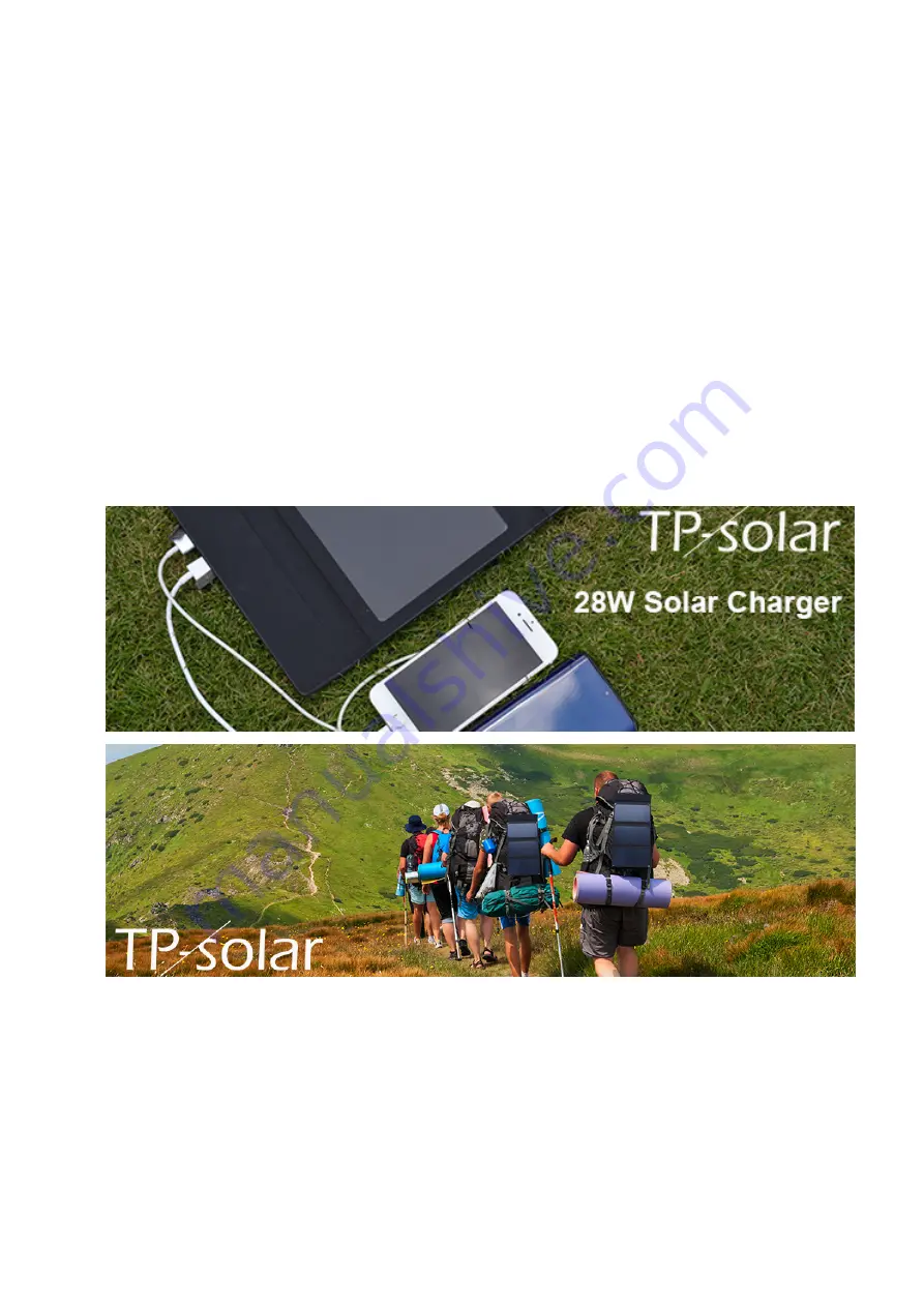 TP-Solar 30W solar Charger Instruction Manual Download Page 2