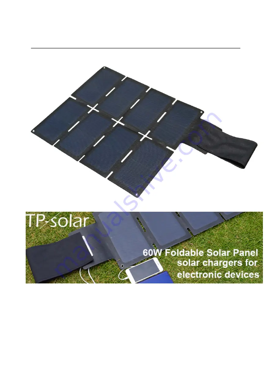 TP-Solar 60W Solar charger Instruction Manual Download Page 1