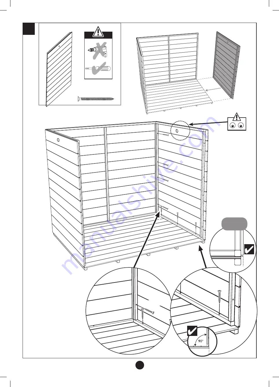 TP Toys active fun Hideaway House Instructions For Assembly, Maintenance And Safe Use Download Page 8