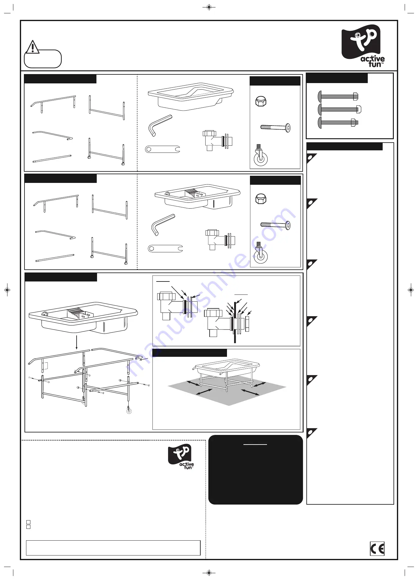 TP Toys active fun OASIS/CASCADE Instructions For Assembly Maintenance And Use Download Page 1