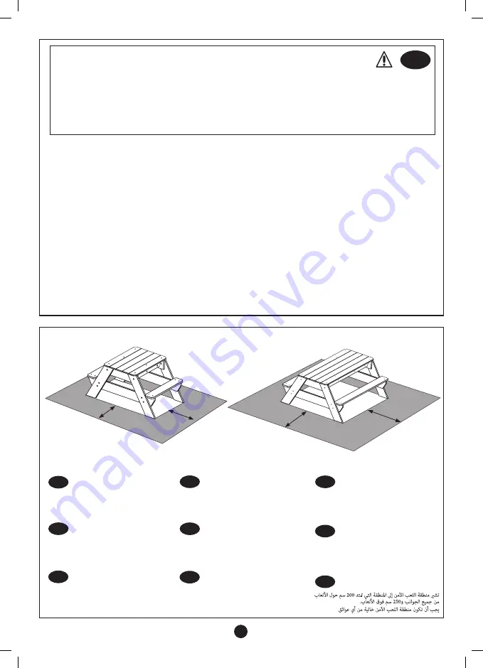 TP Toys Deluxe Picnic Table Sandpit Скачать руководство пользователя страница 6