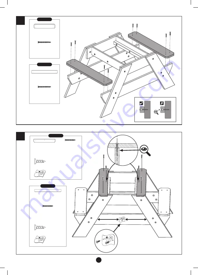 TP Toys Deluxe Picnic Table Sandpit Скачать руководство пользователя страница 10