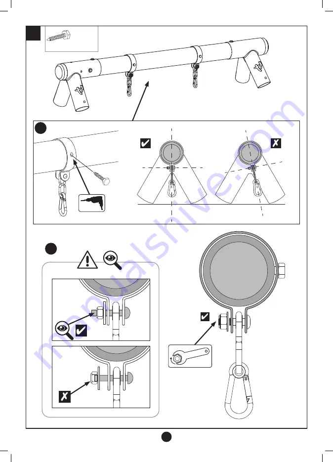 TP Robin Wooden Single Swing Set and Slide Instructions For Assembly, Maintenance And Safe Use Download Page 30