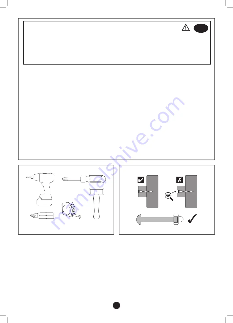 TP Wooden Sandpit with Sun Canopy TP275 Instructions For Assembly, Maintenance And Safe Use Download Page 6