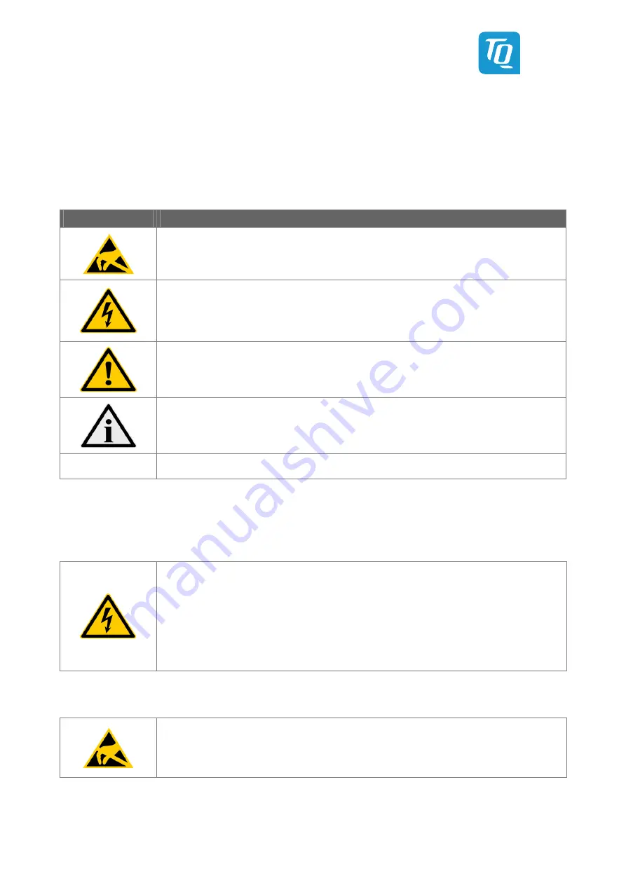 TQ-Systems TQMa8Xx Preliminary User'S Manual Download Page 6