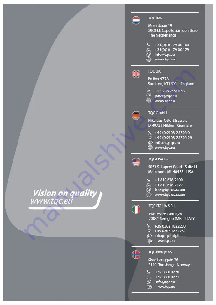 TQC CurveX 3 Basic User Manual Download Page 16