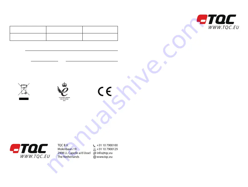 TQC Thermapen 3 Скачать руководство пользователя страница 1