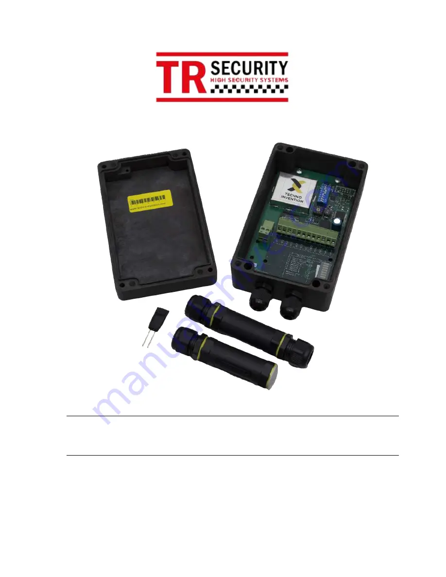 TR SECURITY Mamba II Installation Manual Download Page 1