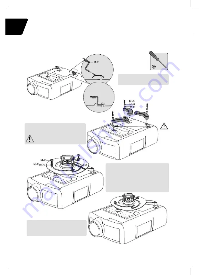 Tracer Projector Ceiling Mount Скачать руководство пользователя страница 22