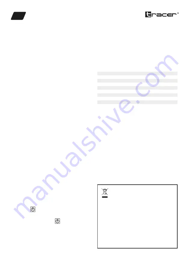 Tracer TRAOSW46895 Instruction Manual Download Page 1