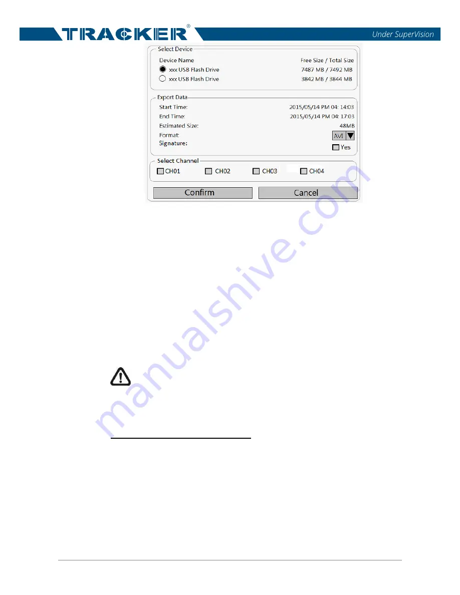 Tracker NVR1641 User Manual Download Page 49