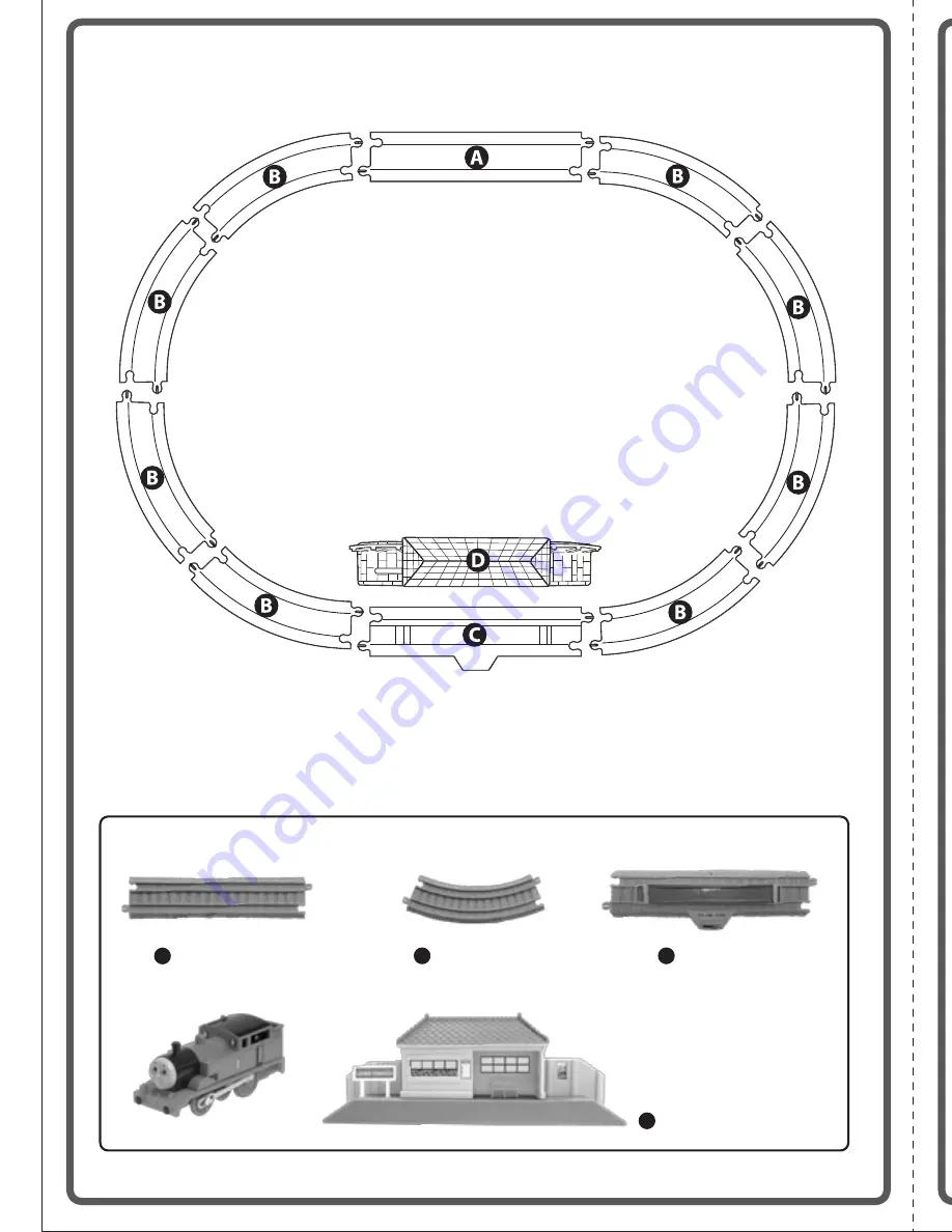 Trackmaster THOMAS' BUSY DAY Assembly Instruction Download Page 3