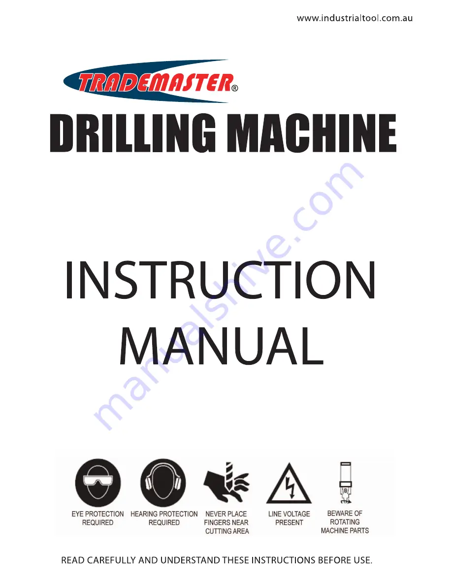 Trademaster TDB0813 Instruction Manual Download Page 1