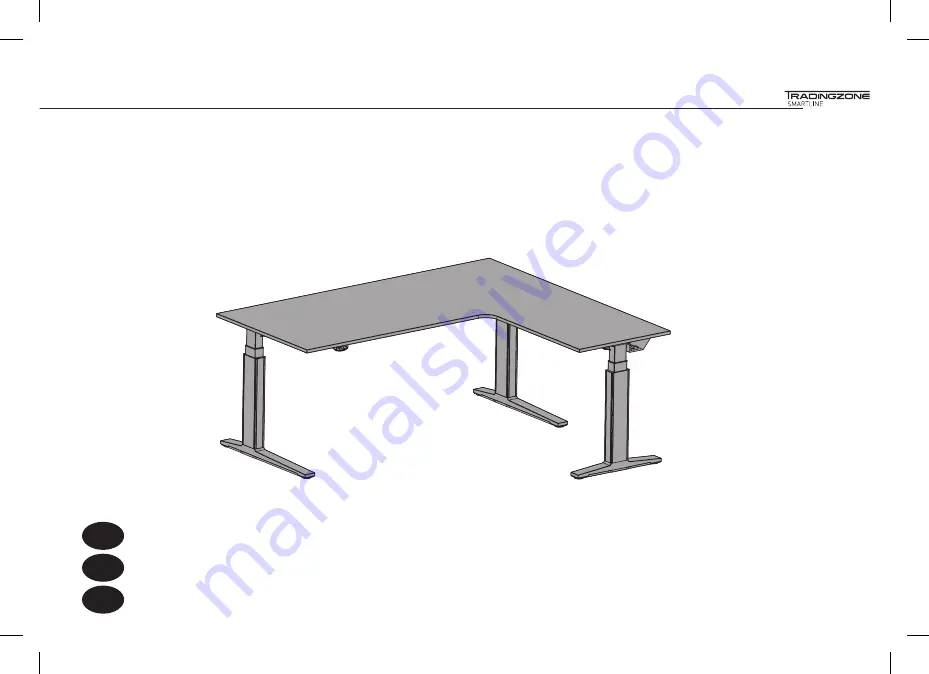 TRADINGZONE SMARTLINE SITTING/STANDING CORNER TABLE STESI Скачать руководство пользователя страница 1