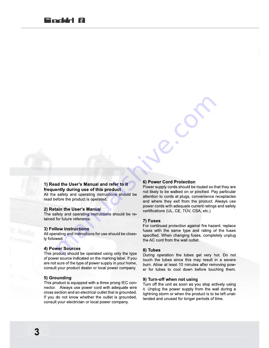 Trafomatic Audio Experience Head One User Manual Download Page 4