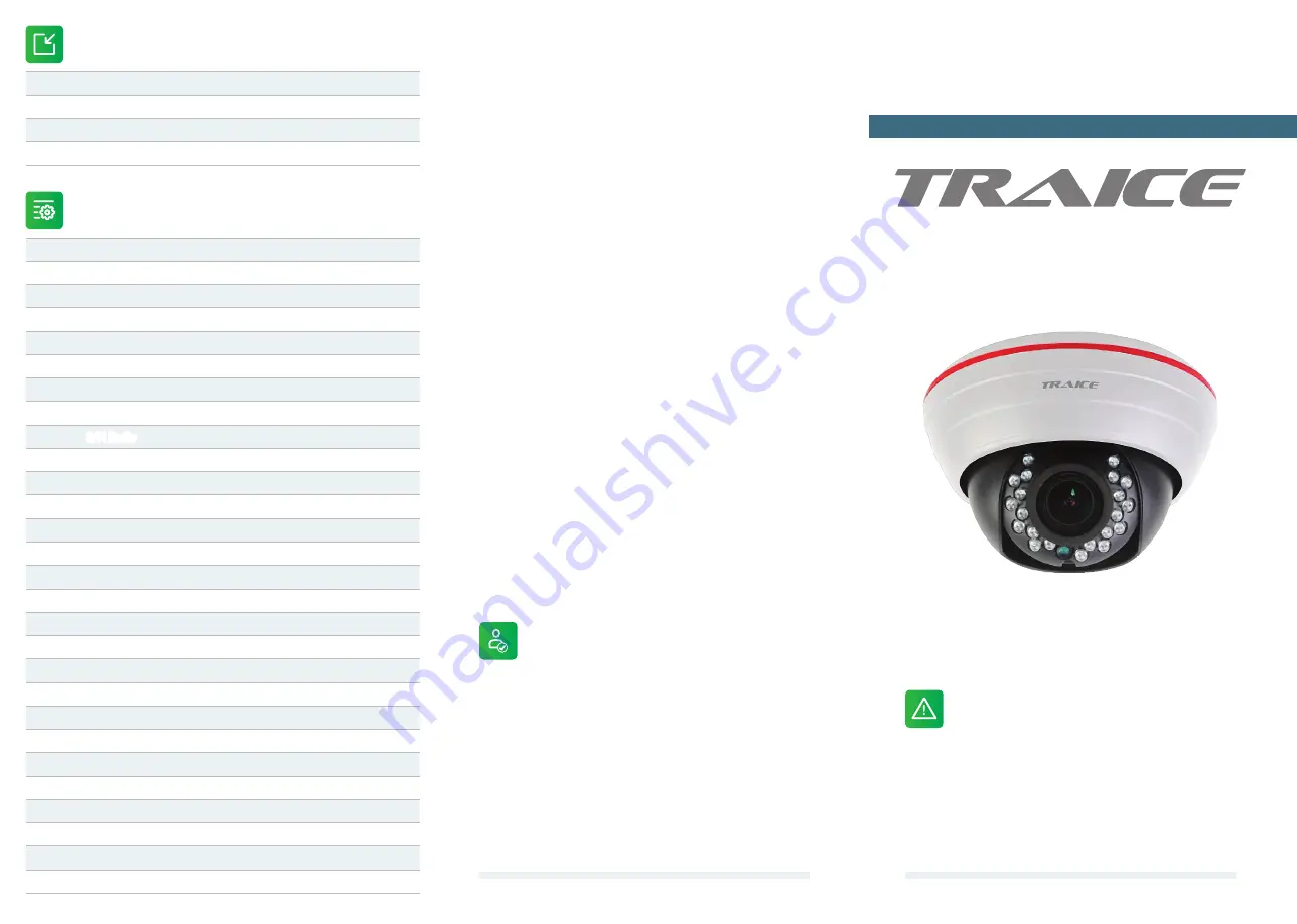 Traice TR-S1.3AN/20-DV User Manual Download Page 1