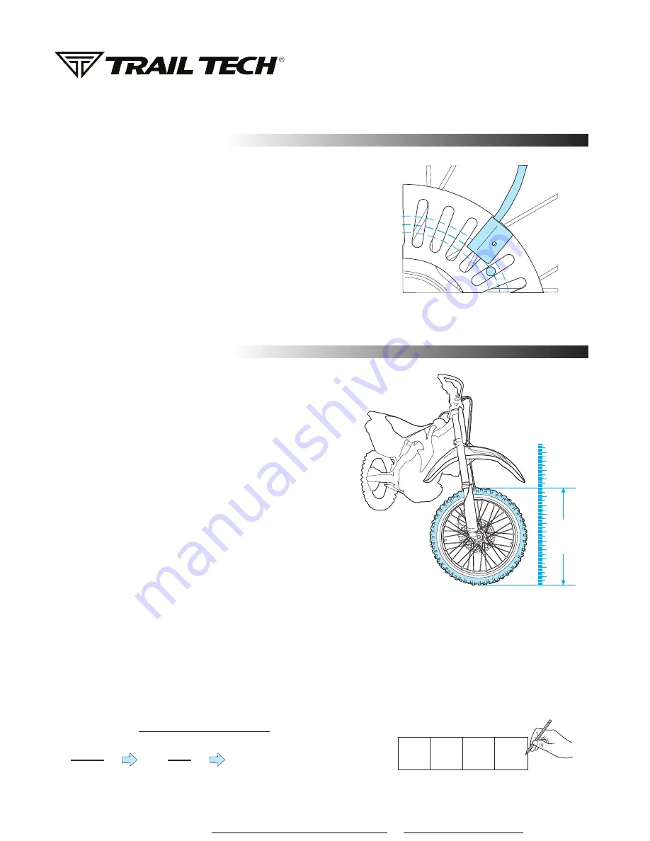 Trail Tech Striker CR2032 Quick Start Manual Download Page 6