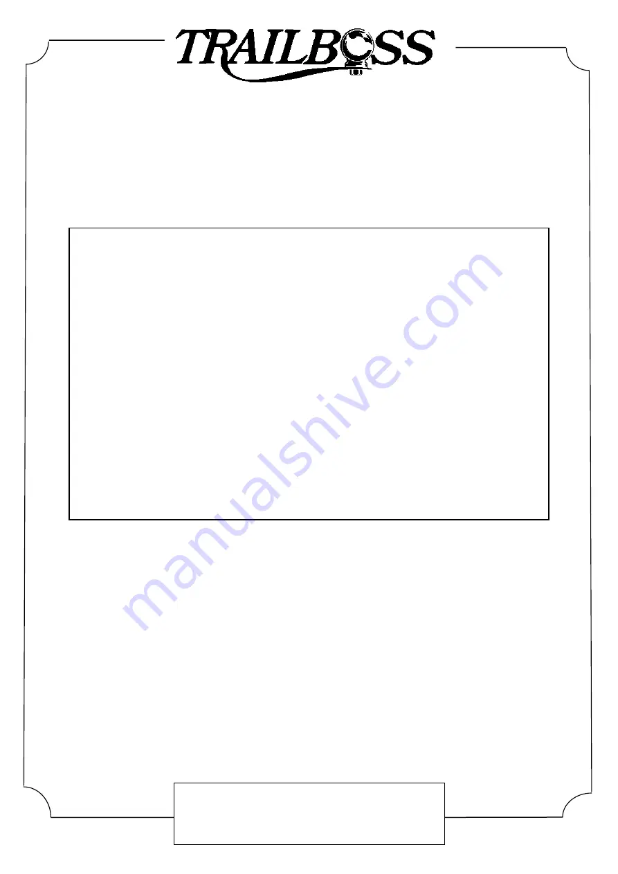 Trailboss QTMA662L Fitting Instructions Manual Download Page 7