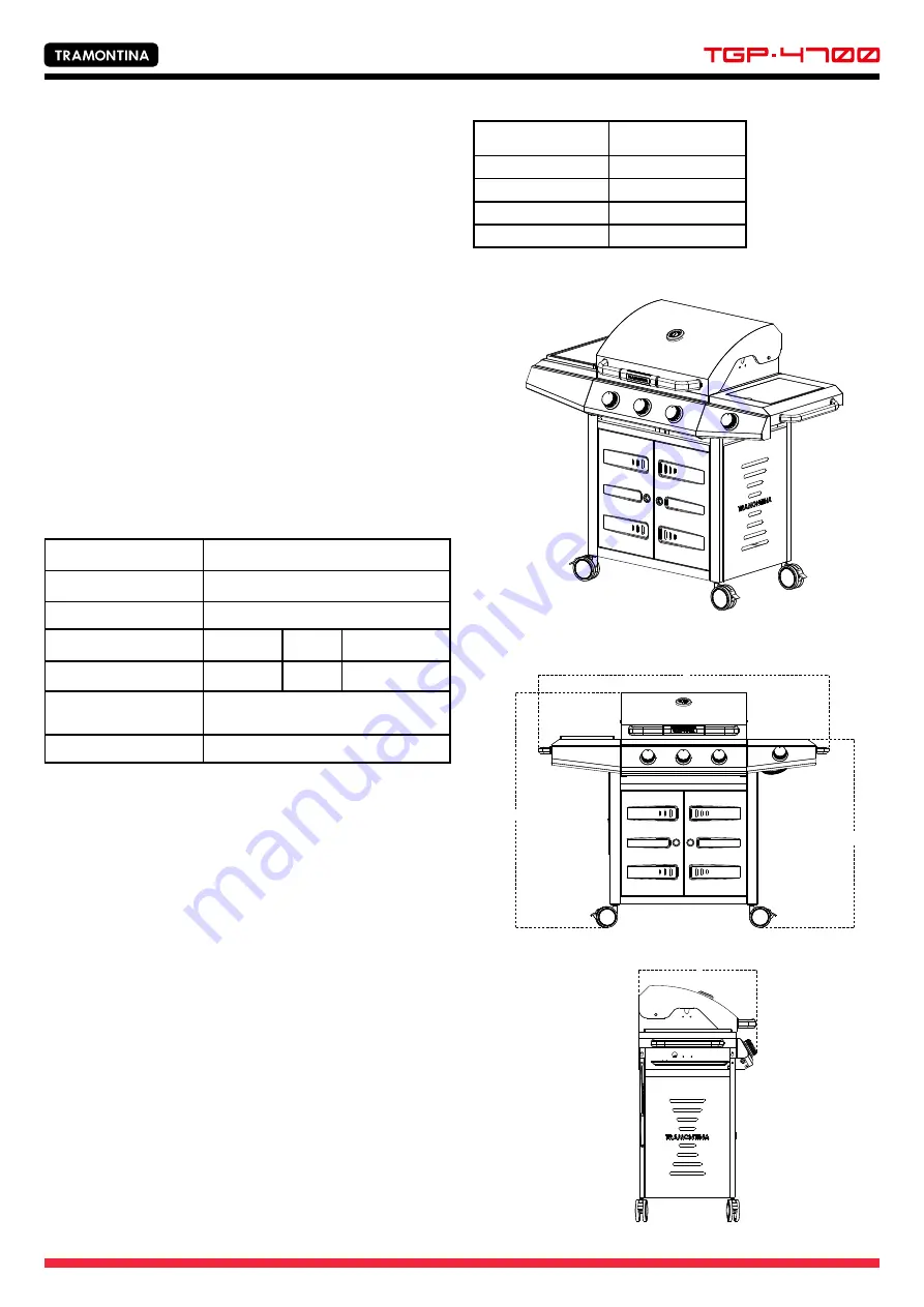 Tramontina TGP-4700/G3543B-SB Скачать руководство пользователя страница 4