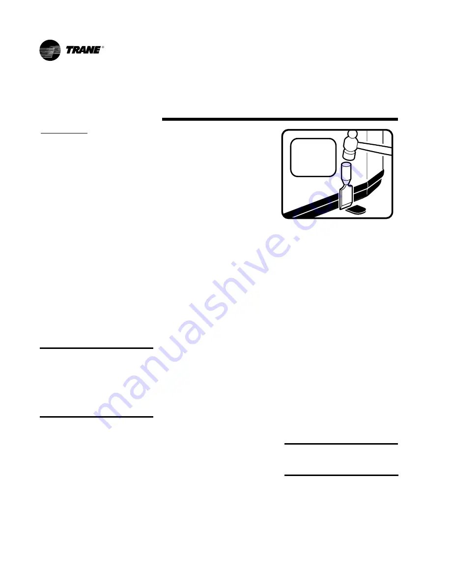 Trane 2TTA0030AD000A Installer'S Manual Download Page 12