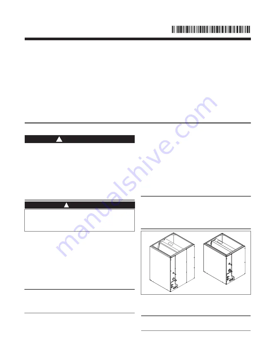 Trane 4PXCAU24BS3HAA Installer'S Manual Download Page 1