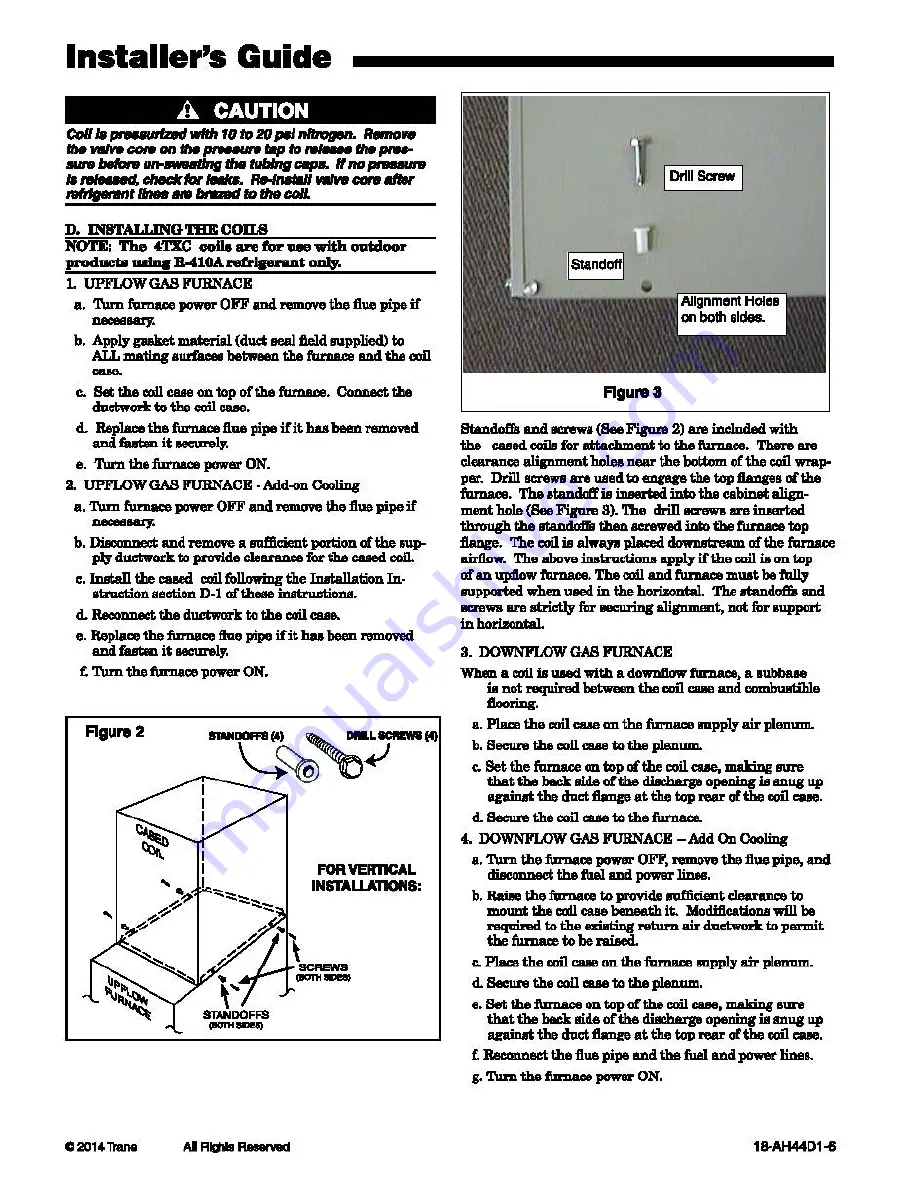 Trane 4TXCB003CC3HCB Installer'S Manual Download Page 2