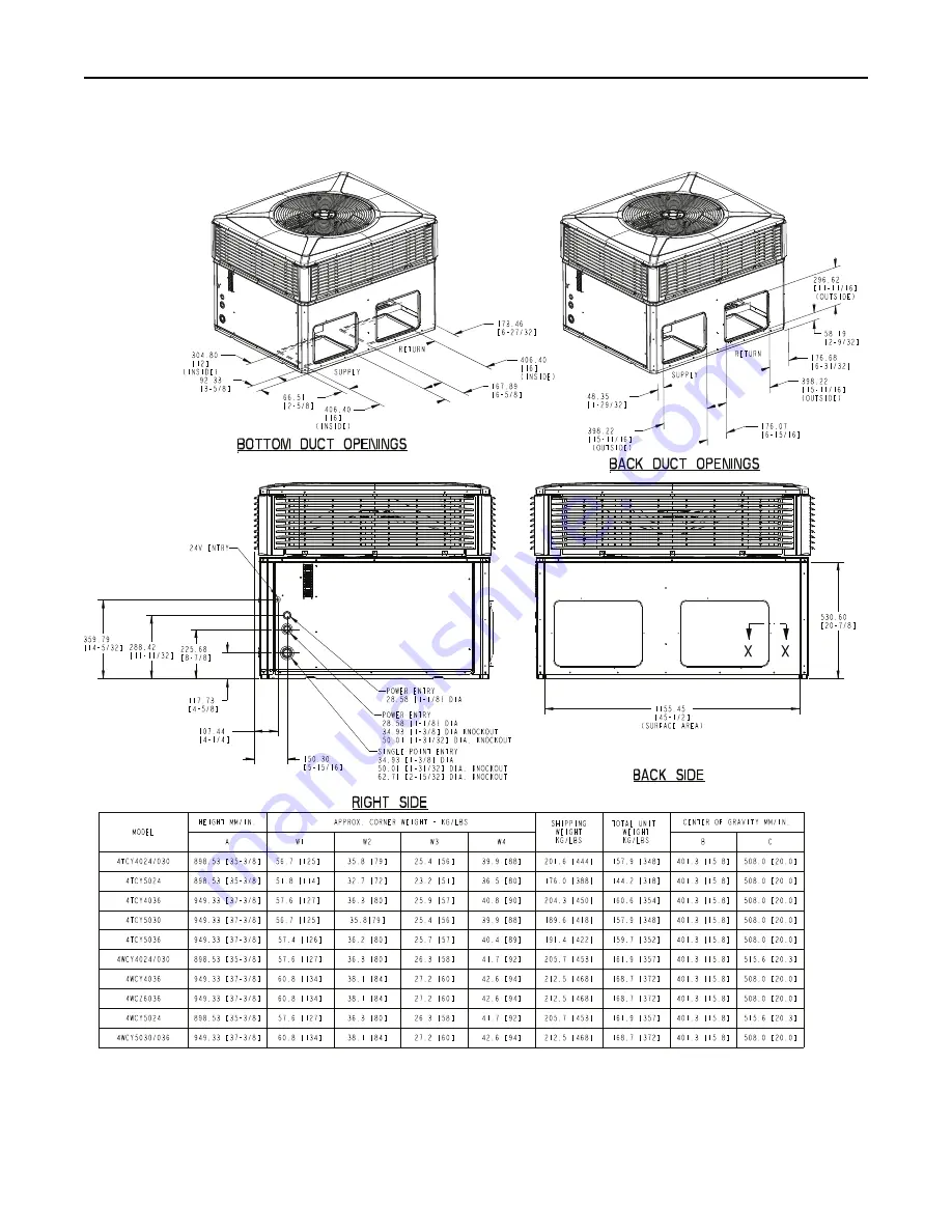 Trane 4WCY5024A1000A Installer'S Manual Download Page 6