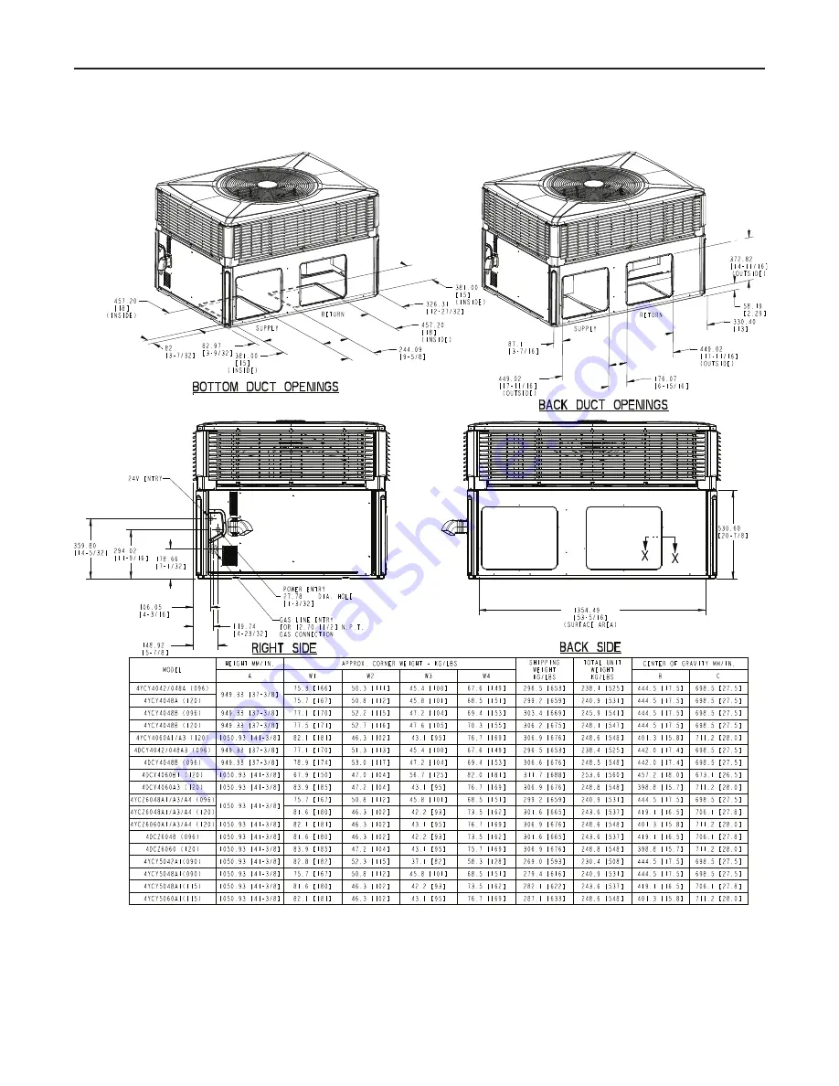 Trane 4YCY5024A1060A Скачать руководство пользователя страница 8