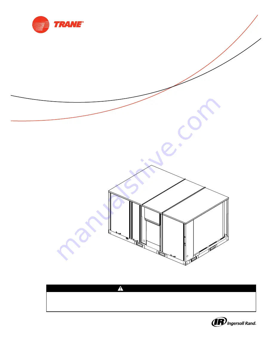 Trane Axiom GWS Series Скачать руководство пользователя страница 1