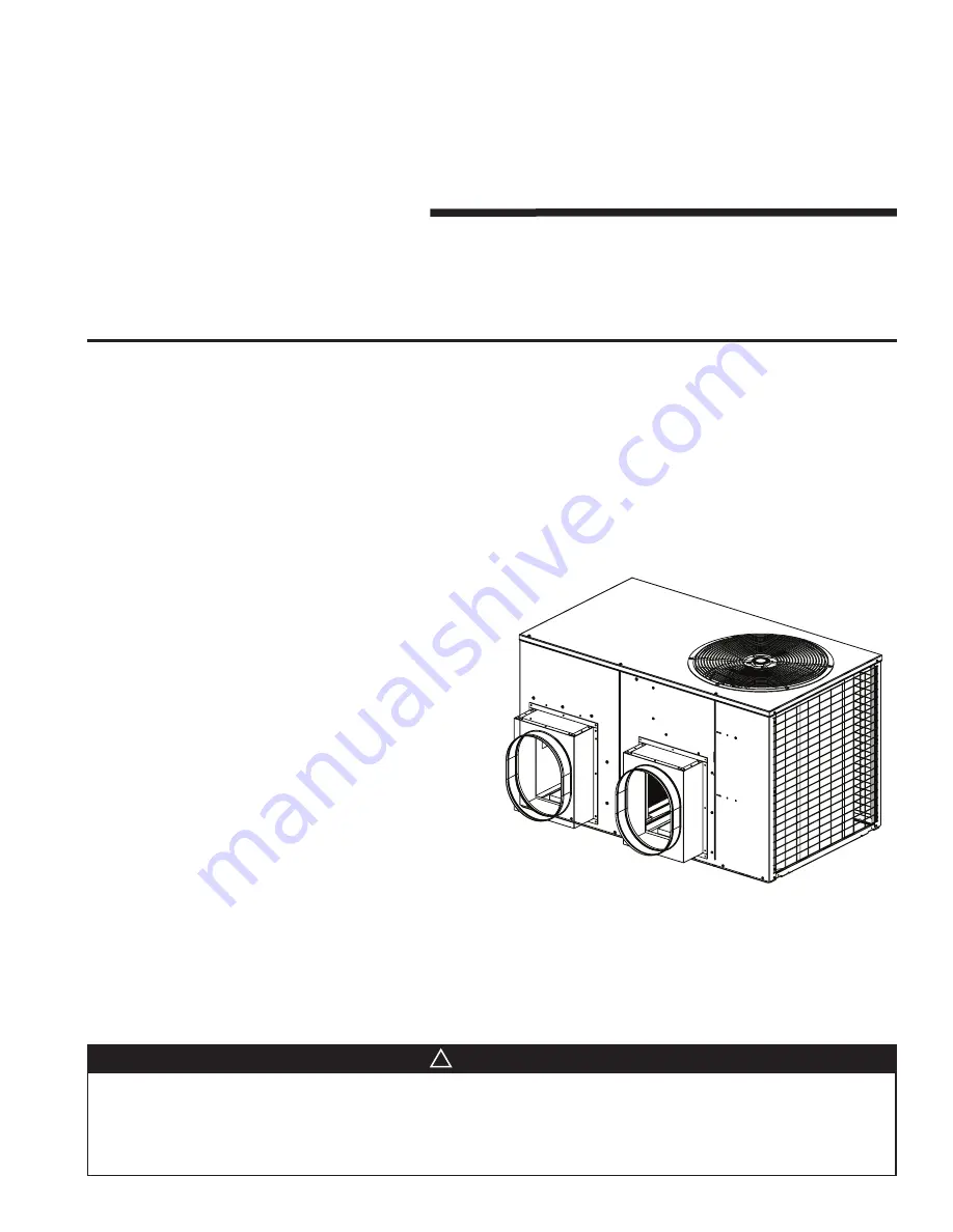 Trane BAYSQRD001AB Installer'S Manual Download Page 1