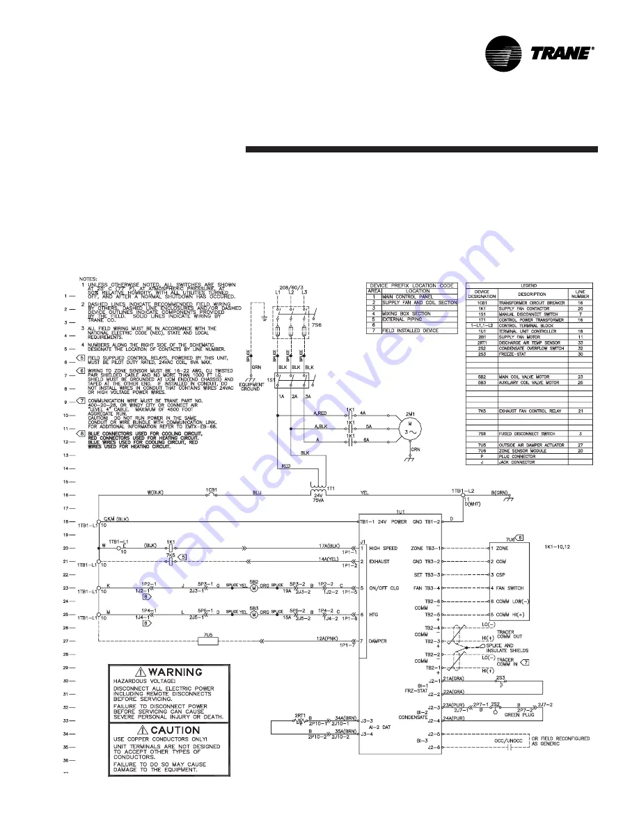 Trane BCHC Installation & Operation Manual Download Page 59