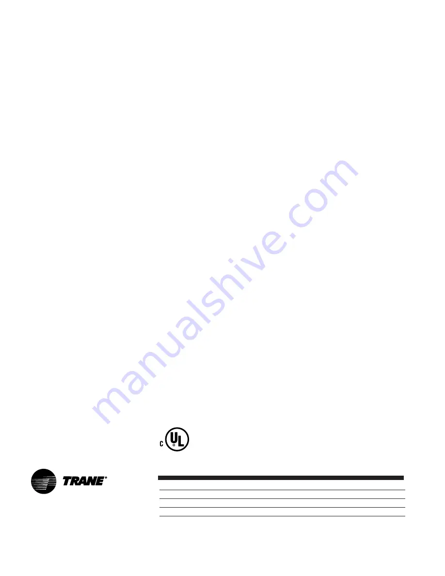 Trane BCHC Installation & Operation Manual Download Page 72