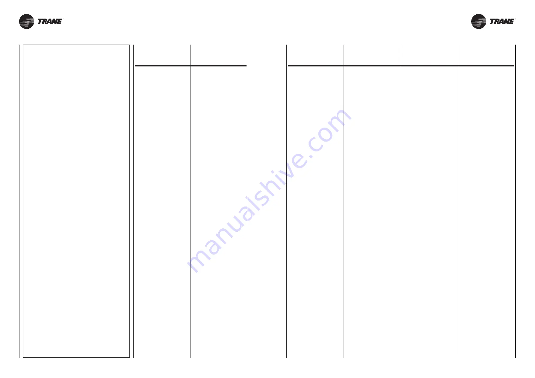 Trane BFSL 13 Technical Manual Download Page 9